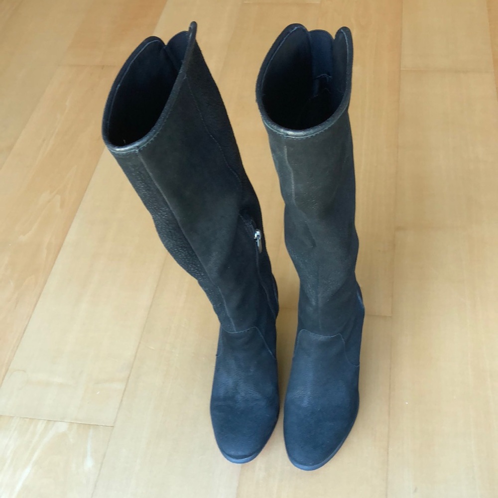 Vince Camuto Black leather long boots